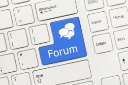 Forumtaste auf Tastatur